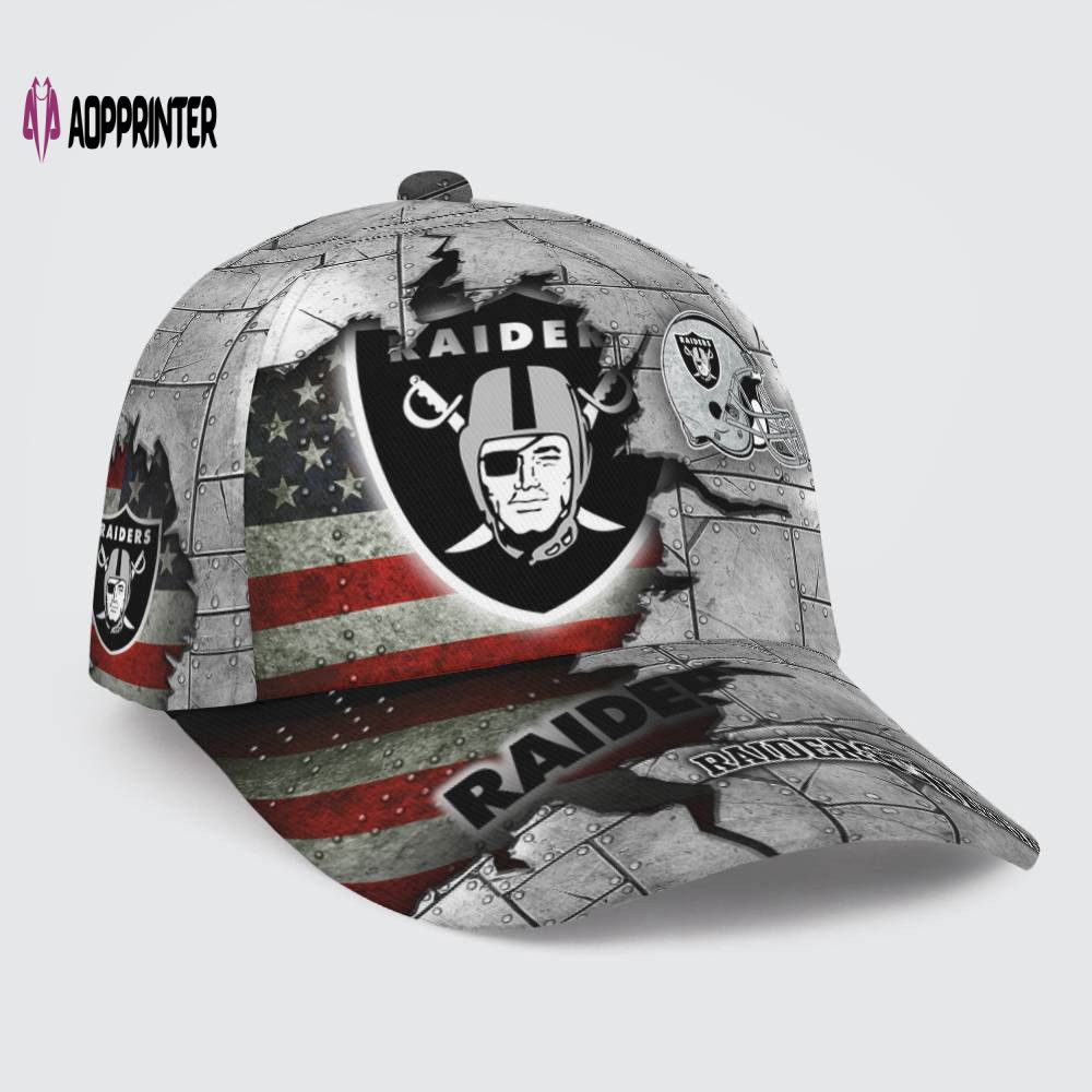 Las Vegas Raiders American Flag Metal Printed Baseball Classic Baseball Classic Cap Men Hat Men Hat Las Vegas Raiders American Flag Metal Printed Baseball Classic Baseball Classic Cap Men Hat Men Hat