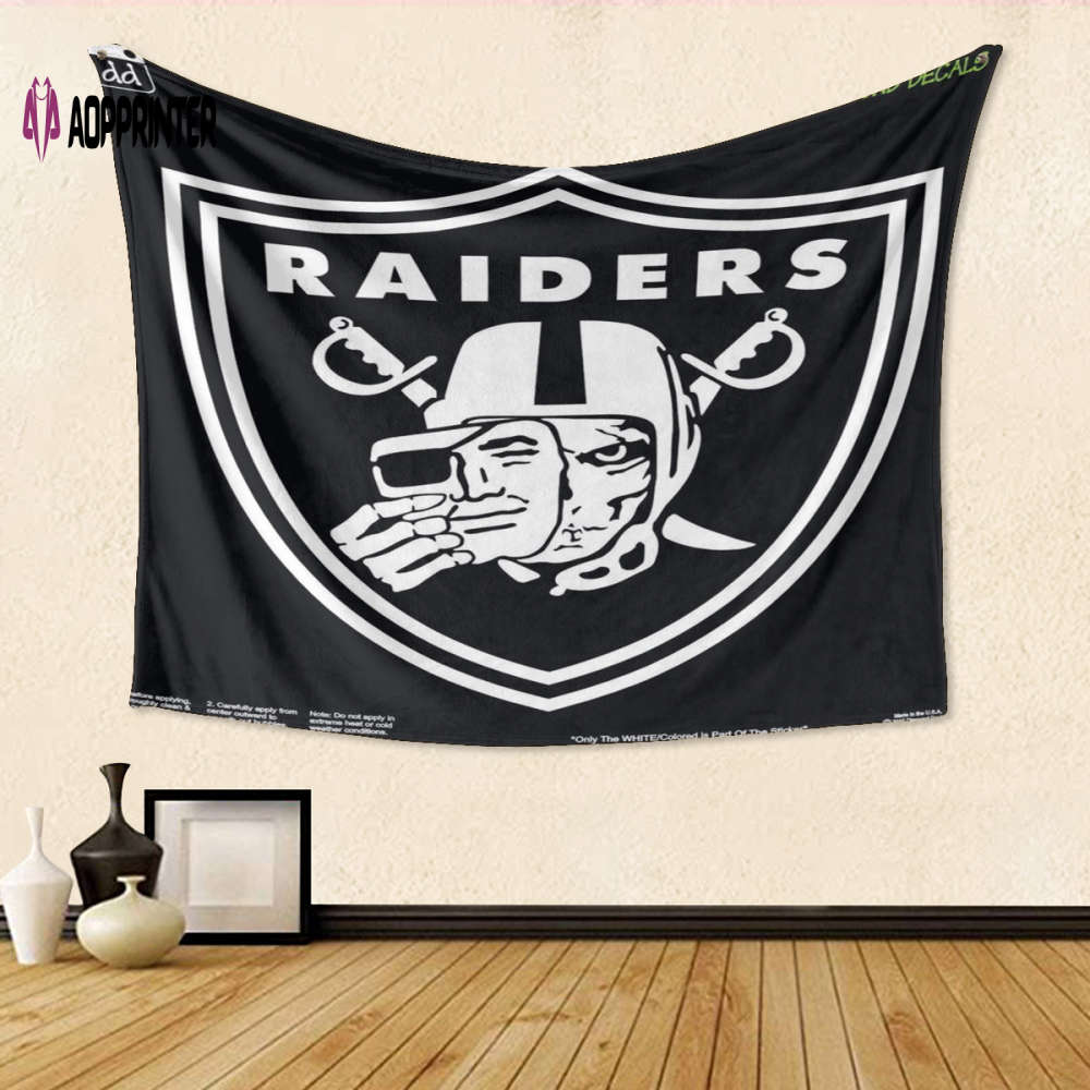 Las Vegas Raiders Skull Gift: 3D Full Print Tapestry for Fans Las Vegas Raiders Skull Gift: 3D Full Print Tapestry for Fans