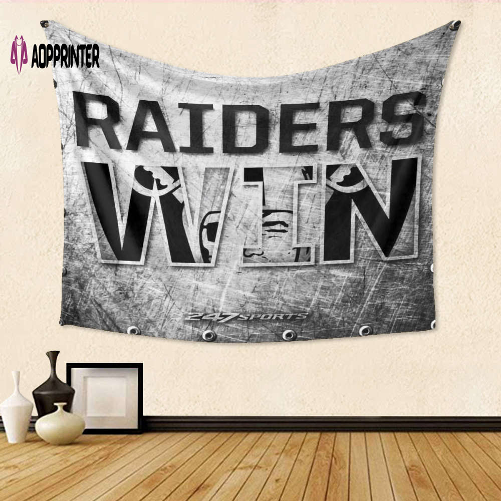 Las Vegas Raiders 3D Full Printing Tapestry – Perfect Metal Gift for Fans Las Vegas Raiders 3D Full Printing Tapestry – Perfect Metal Gift for Fans