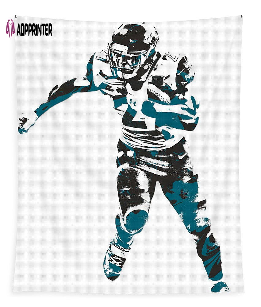 Leonard Fournette Jacksonville Jaguars Pixel Art 10 Tapestry Gift For Fan Leonard Fournette Jacksonville Jaguars Pixel Art 10 Tapestry Gift For Fan