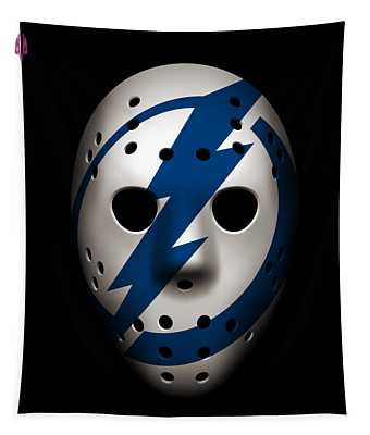 Protect Your Goal with Lightning Goalie Mask Joe Hamilton Tapestry – Must-Have for Hockey Fans! Protect Your Goal with Lightning Goalie Mask Joe Hamilton Tapestry – Must-Have for Hockey Fans!