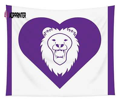 Lion Cares Purple College Mascot Tapestry: Vibrant Designs for an Eye-Catching Décor Lion Cares Purple College Mascot Tapestry: Vibrant Designs for an Eye-Catching Décor
