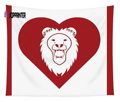 Lion Cares Red College Mascot Tapestry: Vibrant Designs for Dorms & Fan Spaces Lion Cares Red College Mascot Tapestry: Vibrant Designs for Dorms & Fan Spaces