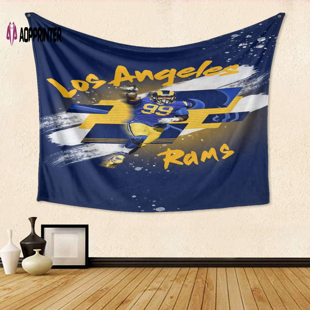 Los Angeles Rams Aaron Donald5 3D Full Printing Tapestry – Perfect Gift for Fans! Los Angeles Rams Aaron Donald5 3D Full Printing Tapestry – Perfect Gift for Fans!