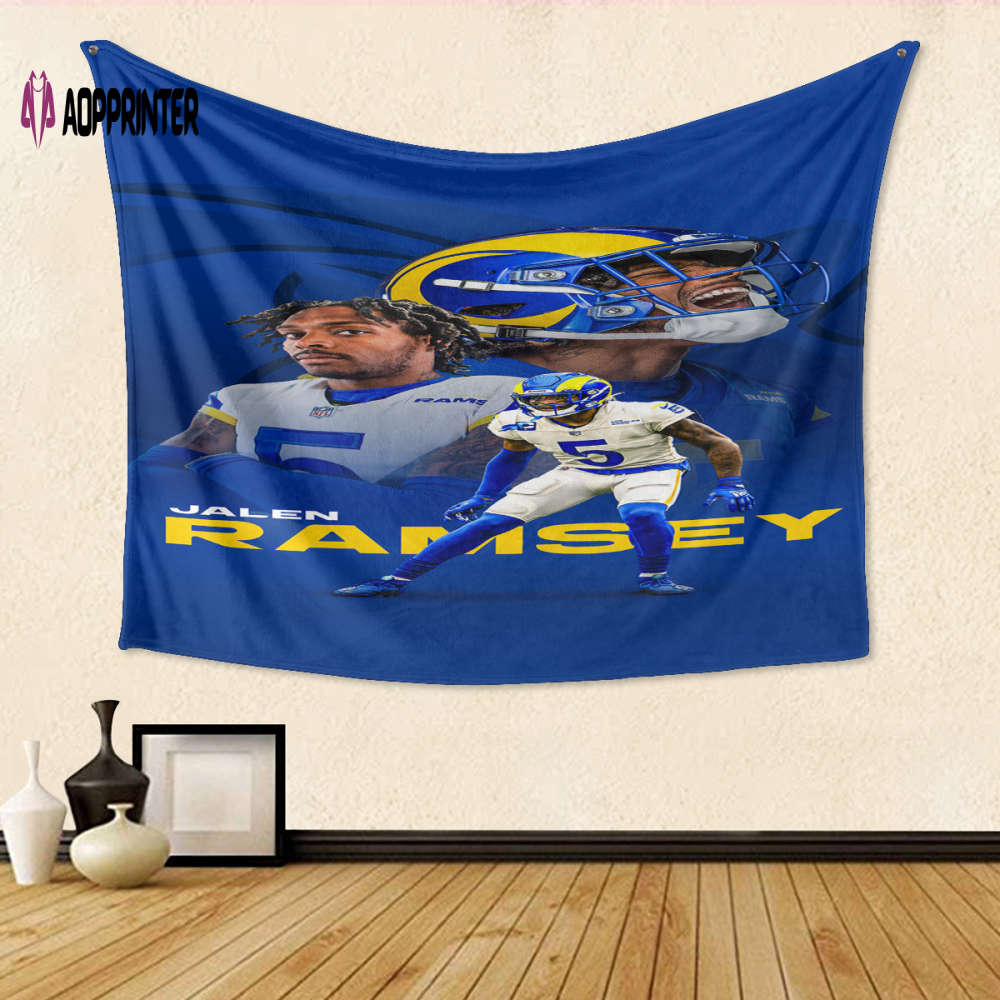 Los Angeles Rams Jalen Ramsey2 3D Full Printing Tapestry – Perfect Gift for Fans! Los Angeles Rams Jalen Ramsey2 3D Full Printing Tapestry – Perfect Gift for Fans!