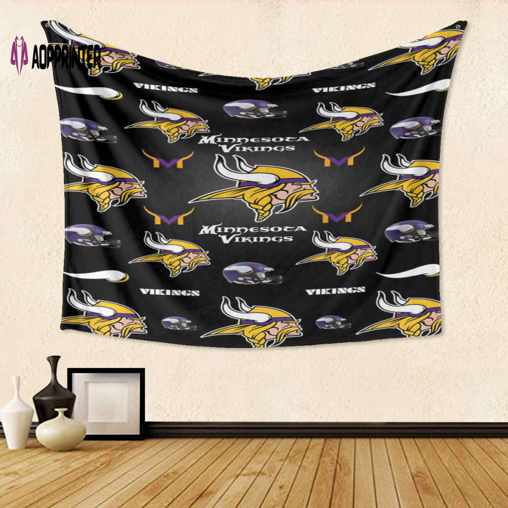 3D Full Printing Tapestry: Minnesota Vikings Emblem v14 – Perfect Gift for Fans! 3D Full Printing Tapestry: Minnesota Vikings Emblem v14 – Perfect Gift for Fans!