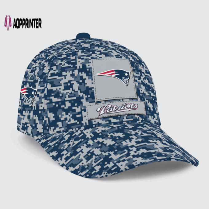 New England Patriots Digital Camo AOP Classic Baseball Classic Baseball Classic Cap Men Hat Men Hat