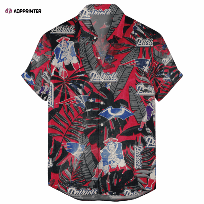 New England Patriots Hawaiian Retro “Logo Revolutions” NFL 2024