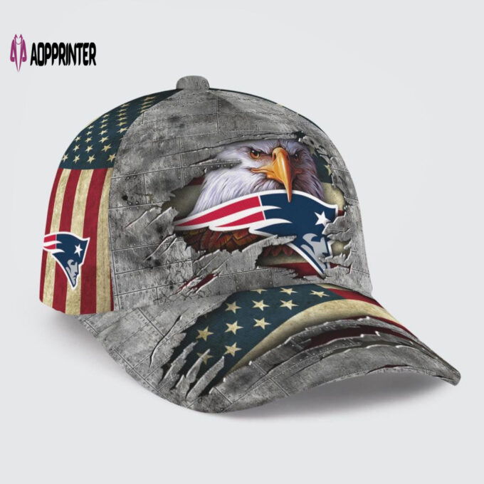 New England Patriots Vintage American Flag Royalty Baseball Classic Baseball Classic Cap Men Hat Men Hat