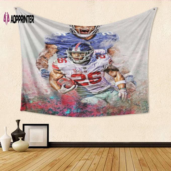 New York Giants Saquon Barkley16 Gift For Fan 3D Full Printing Tapestry