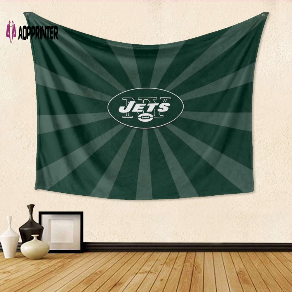 New York Jets Emblem v16 Gift For Fan 3D Full Printing Tapestry New York Jets Emblem v16 Gift For Fan 3D Full Printing Tapestry