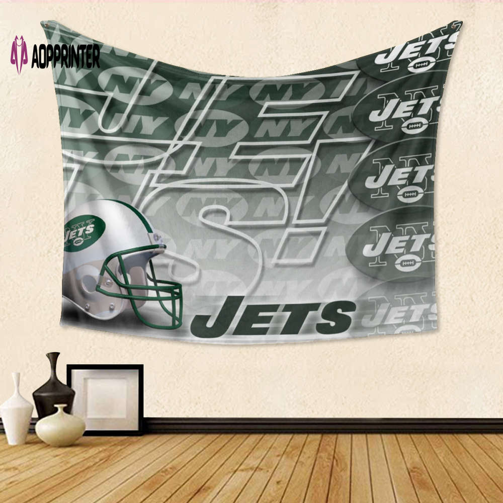 New York Jets Helmet Emblem Tapestry – 3D Full Printing Gift for Fans New York Jets Helmet Emblem Tapestry – 3D Full Printing Gift for Fans