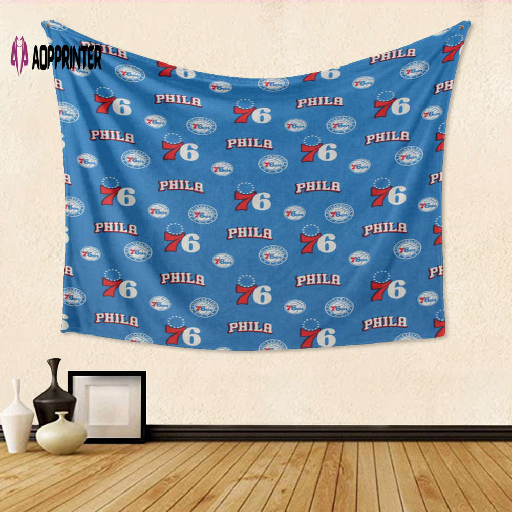 Philly 76ers Fan Gift: 3D Full Printing Tapestry – Engaging Team Memorabilia Philly 76ers Fan Gift: 3D Full Printing Tapestry – Engaging Team Memorabilia