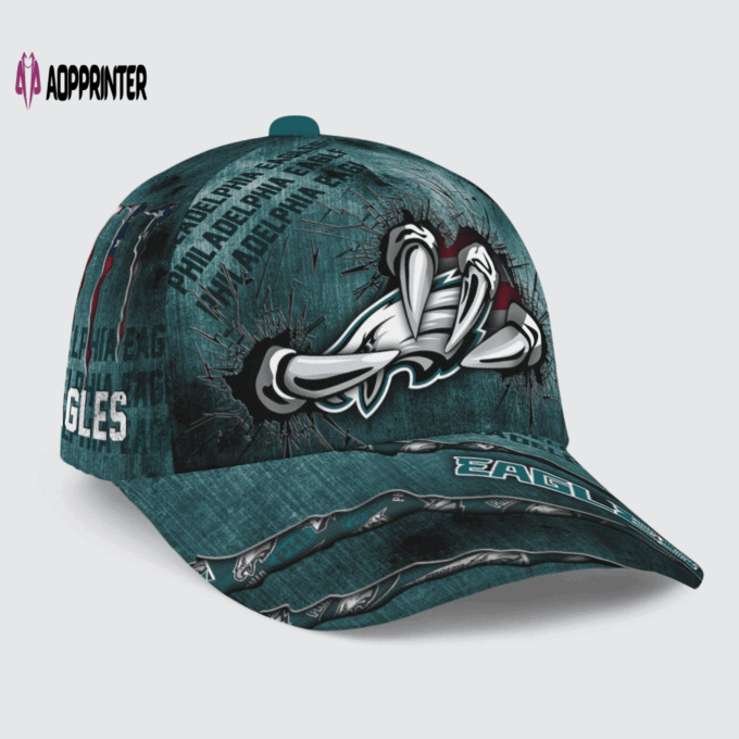 Philadelphia Eagles Flag 3D Dragon Classic Baseball Classic Cap Men Hat