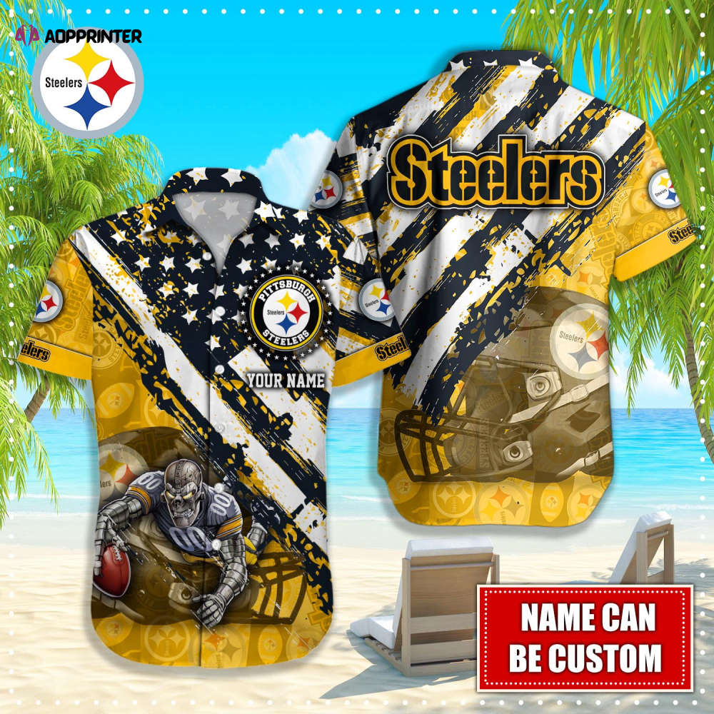 Pittsburgh Steelers NFL-Hawaiian shirt custom Q-48242 Pittsburgh Steelers NFL-Hawaiian shirt custom Q-48242