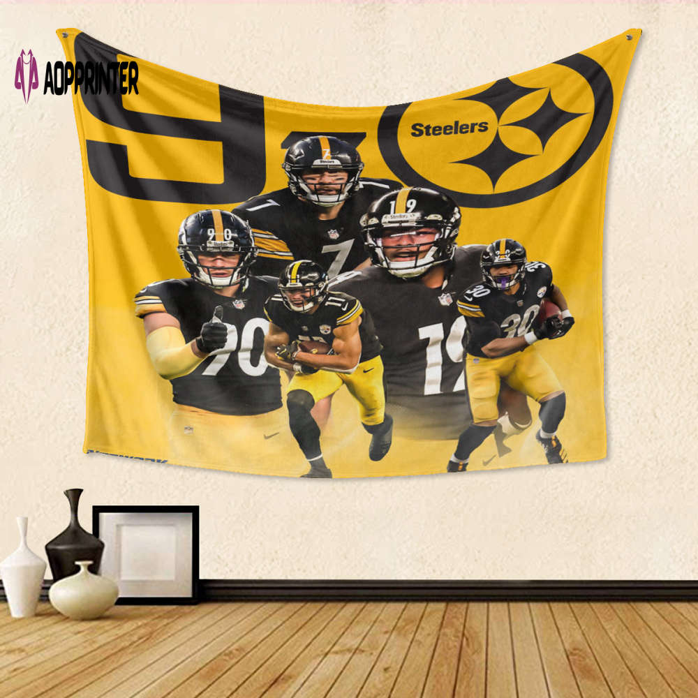 Pittsburgh Steelers 3D Full Printing Tapestry: Ultimate Gift for Fans Pittsburgh Steelers 3D Full Printing Tapestry: Ultimate Gift for Fans
