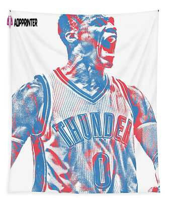Russell Westbrook OKC Thunder Pixel Art Tapestry – Vibrant 3Joe Hamilton Design Russell Westbrook OKC Thunder Pixel Art Tapestry – Vibrant 3Joe Hamilton Design