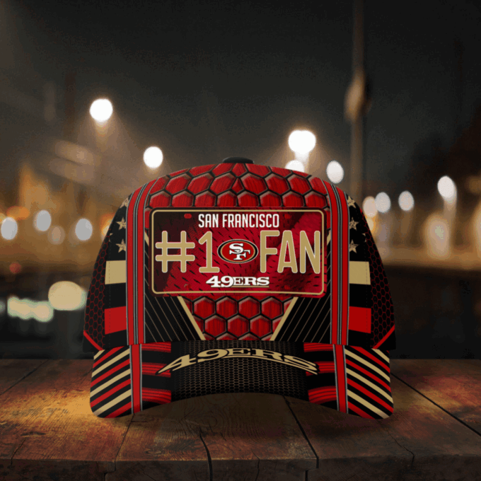 San Francisco 49ers #1 Fan All Over Print Baseball Classic Baseball Classic Cap Men Hat Men Hat