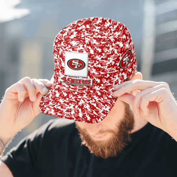 San Francisco 49ers Digital Camo AOP Classic Baseball Classic Baseball Classic Cap Men Hat Men Hat