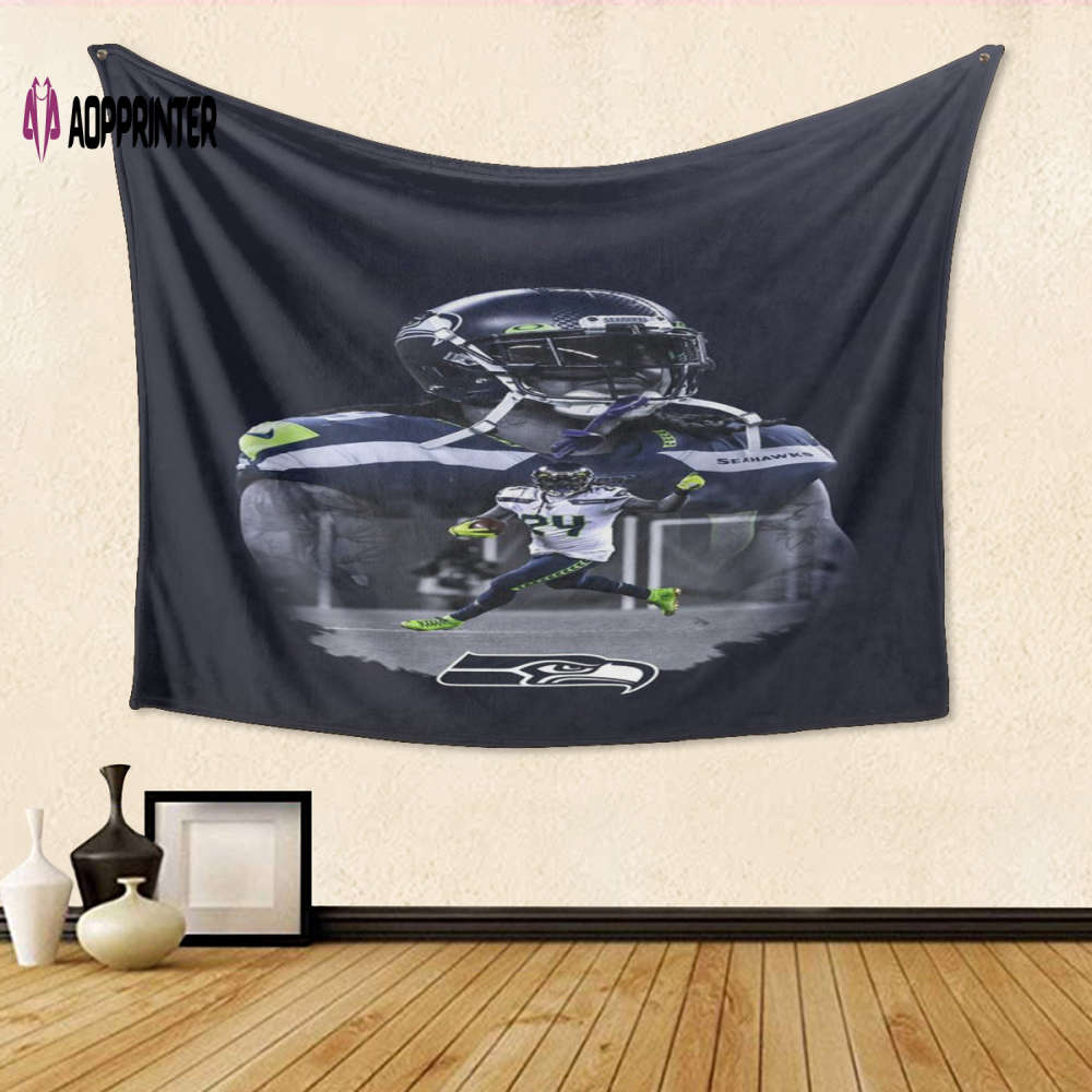 Seattle Seahawks Marshawn Lynch2 Gift For Fan 3D Full Printing Tapestry Seattle Seahawks Marshawn Lynch2 Gift For Fan 3D Full Printing Tapestry