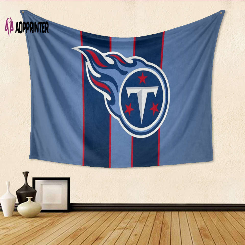 Tennessee Titans Emblem v6 Gift For Fan 3D Full Printing Tapestry Tennessee Titans Emblem v6 Gift For Fan 3D Full Printing Tapestry