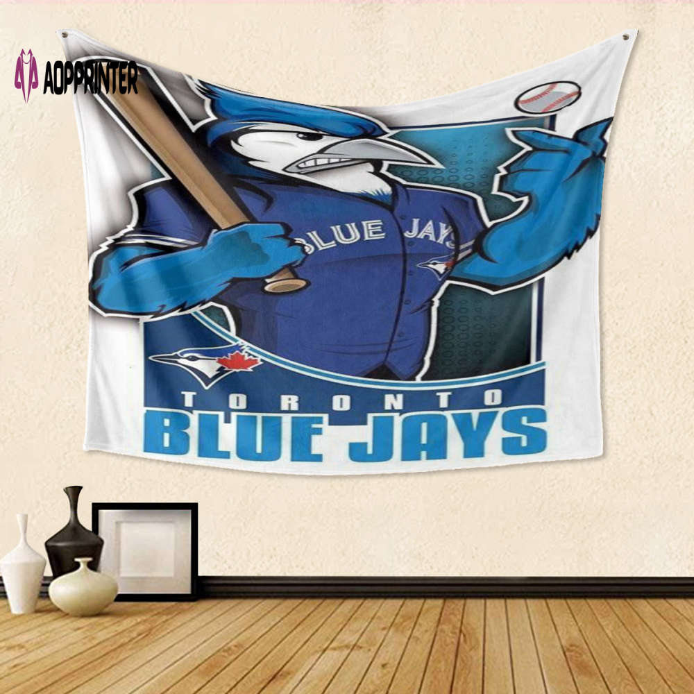 Toronto Blue Jays Danny Mascot1 Gift For Fan 3D Full Printing Tapestry Toronto Blue Jays Danny Mascot1 Gift For Fan 3D Full Printing Tapestry