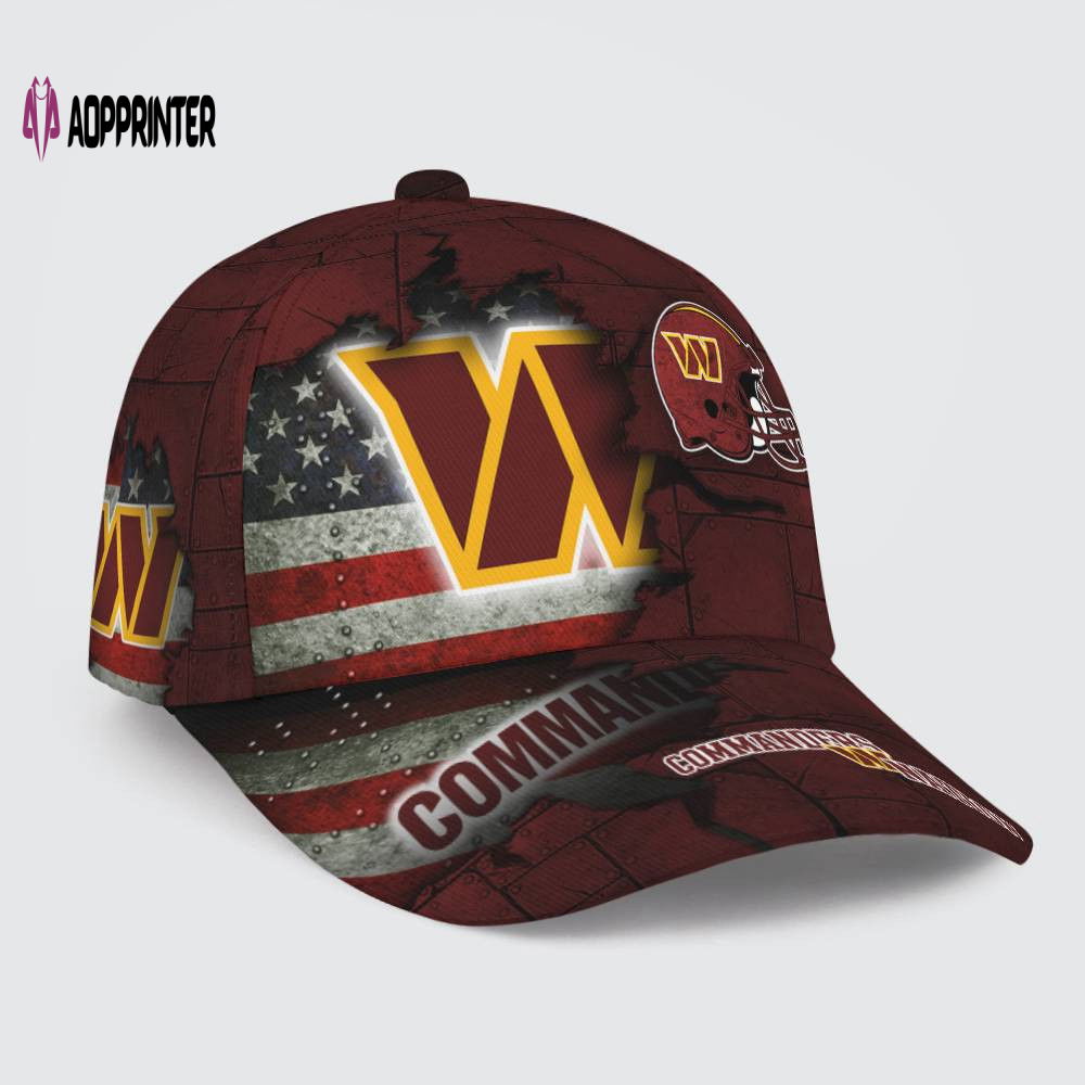 Washington Commanders American Flag Metal Printed Baseball Classic Baseball Classic Cap Men Hat Men Hat Washington Commanders American Flag Metal Printed Baseball Classic Baseball Classic Cap Men Hat Men Hat