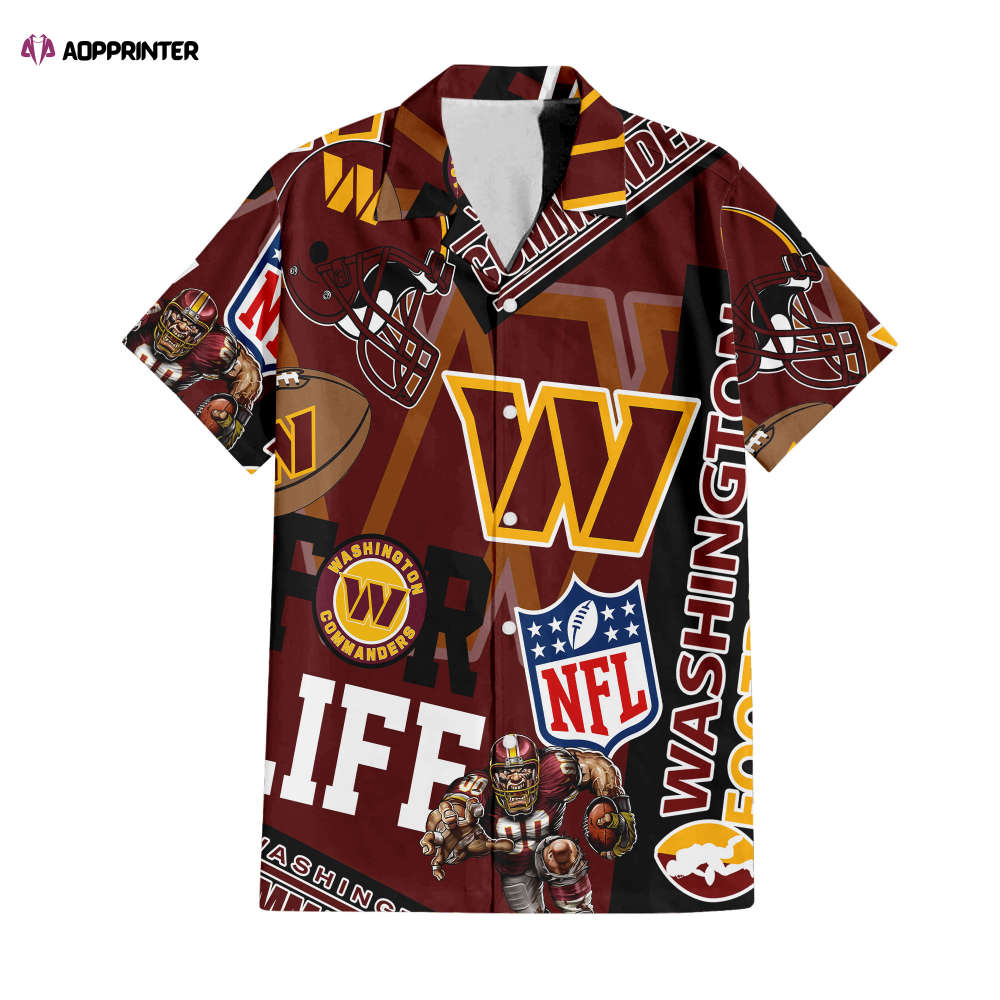 Washington Commanders Hawaiian Shirt Gift Men Women Gift Men Women Full Set 1 Washington Commanders Hawaiian Shirt Gift Men Women Gift Men Women Full Set 1
