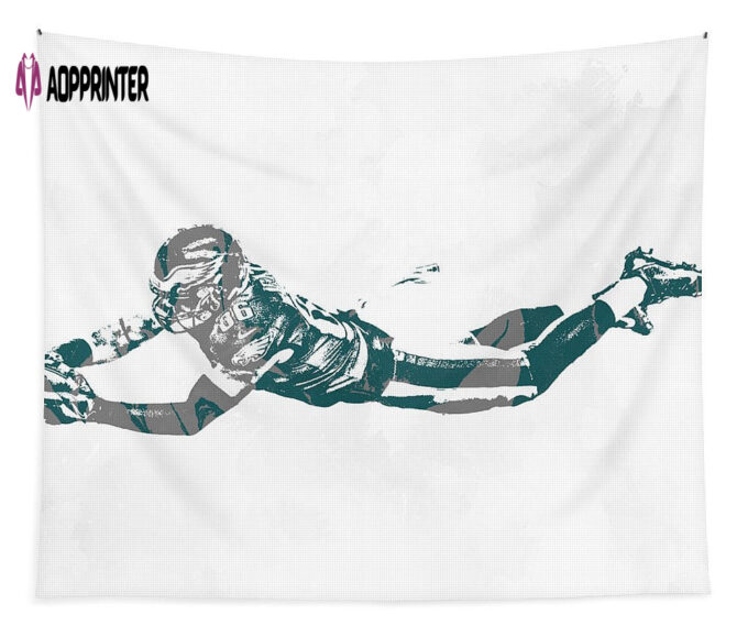 Zach Ertz Philadelphia Eagles Pixel Art 11 Tapestry Gifts For Fans