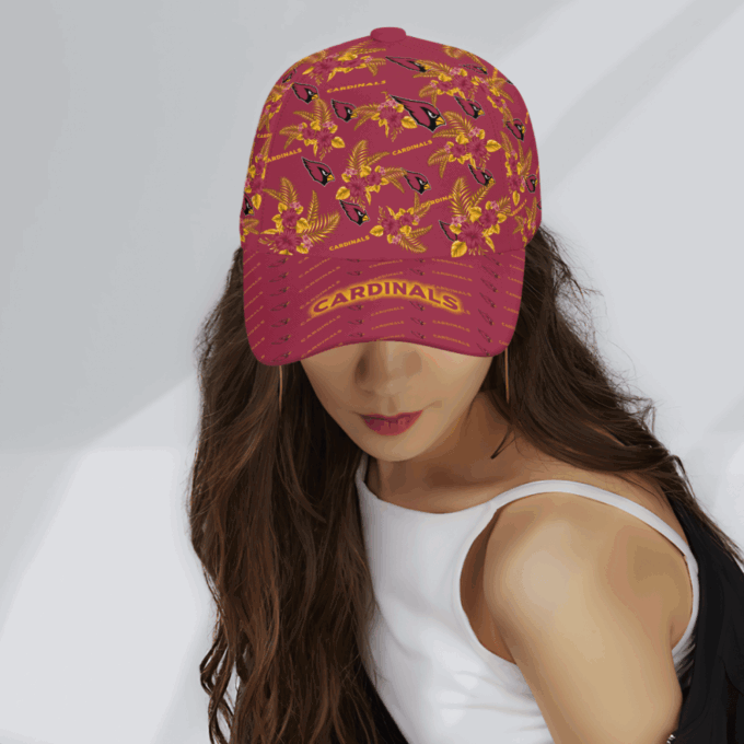 Arizona Cardinals Floral Hawaiian Adjustable Baseball Classic Baseball Classic Cap Men Hat Men Hat