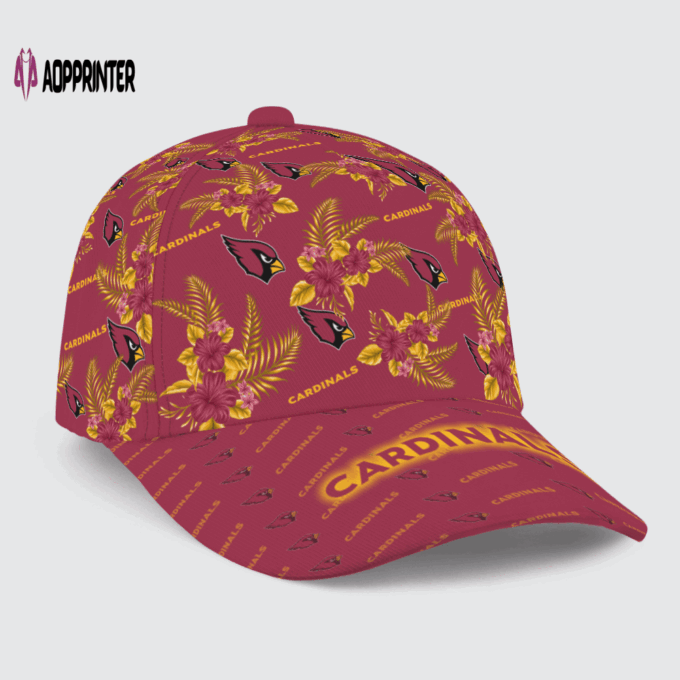 Arizona Cardinals Floral Hawaiian Adjustable Baseball Classic Baseball Classic Cap Men Hat Men Hat
