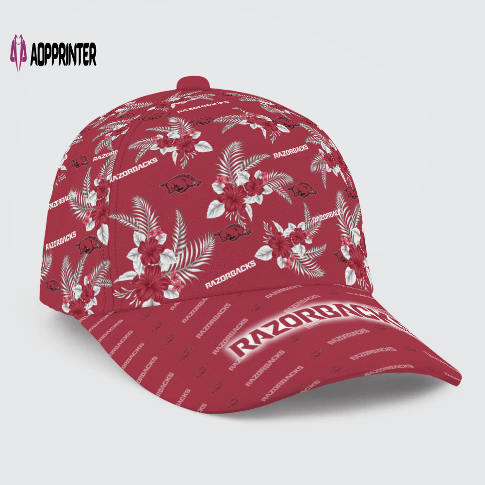 Arkansas Razorbacks Floral Hawaiian Adjustable Baseball Classic Cap Men Hat Arkansas Razorbacks Floral Hawaiian Adjustable Baseball Classic Cap Men Hat