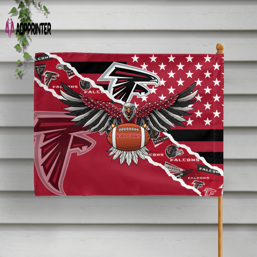 Atlanta Falcons American Landscape House Flag Atlanta Falcons American Landscape House Flag