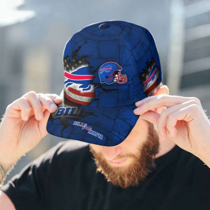 Buffalo Bills American Flag Metal Printed Baseball Classic Baseball Classic Cap Men Hat Men Hat