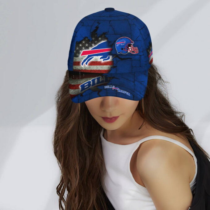 Buffalo Bills American Flag Metal Printed Baseball Classic Baseball Classic Cap Men Hat Men Hat