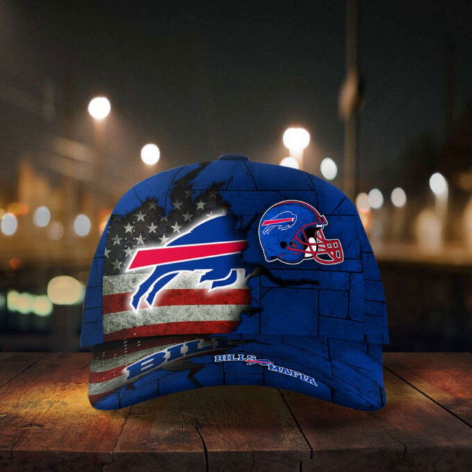 Buffalo Bills American Flag Metal Printed Baseball Classic Baseball Classic Cap Men Hat Men Hat