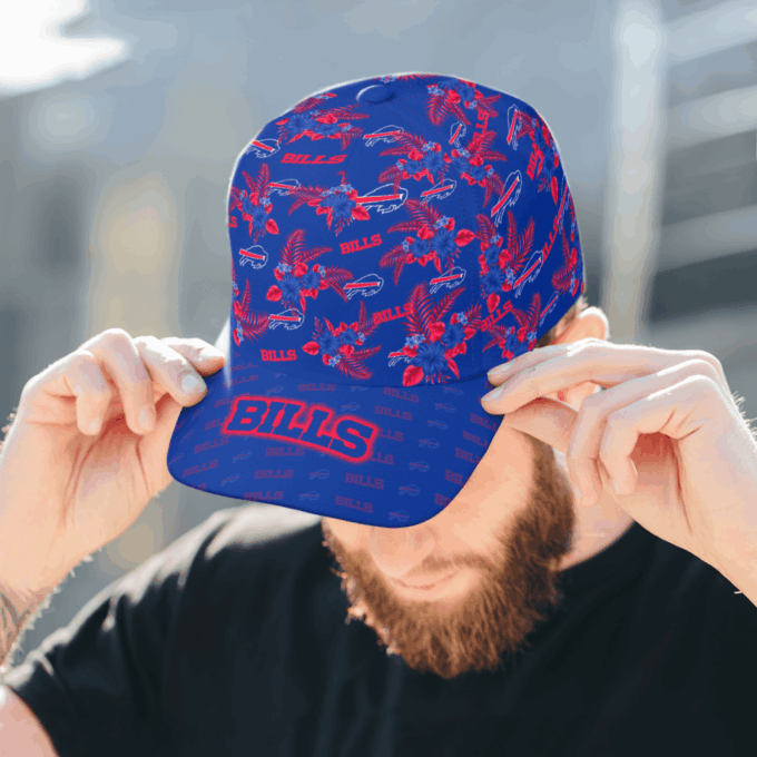 Buffalo Bills Floral Hawaiian Adjustable Baseball Classic Baseball Classic Cap Men Hat Men Hat
