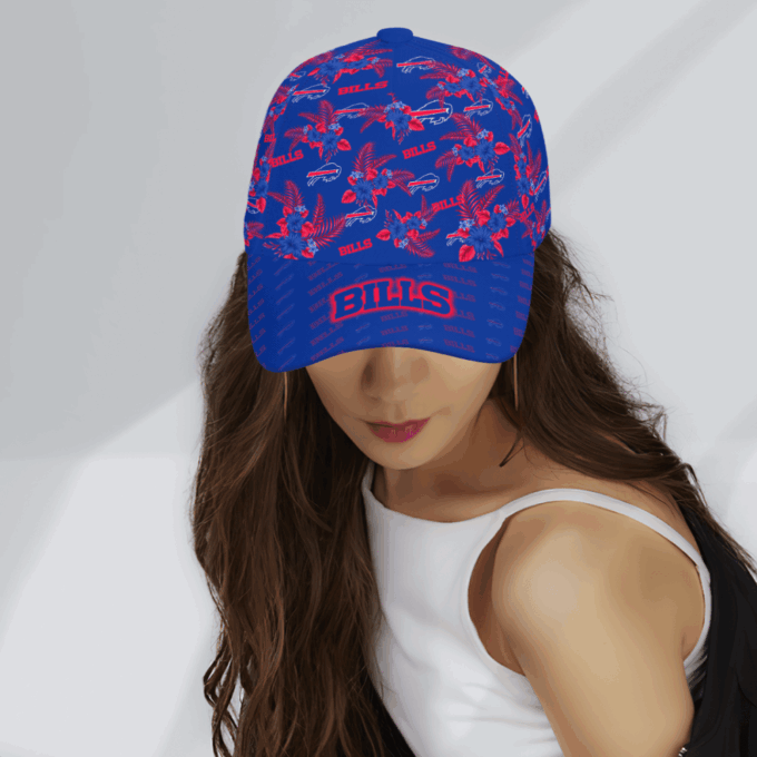 Buffalo Bills Floral Hawaiian Adjustable Baseball Classic Baseball Classic Cap Men Hat Men Hat