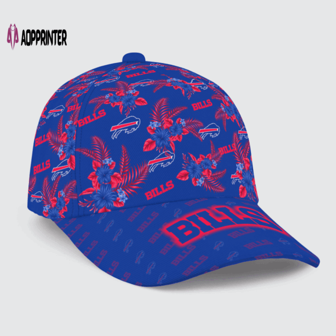 Buffalo Bills Floral Hawaiian Adjustable Baseball Classic Baseball Classic Cap Men Hat Men Hat