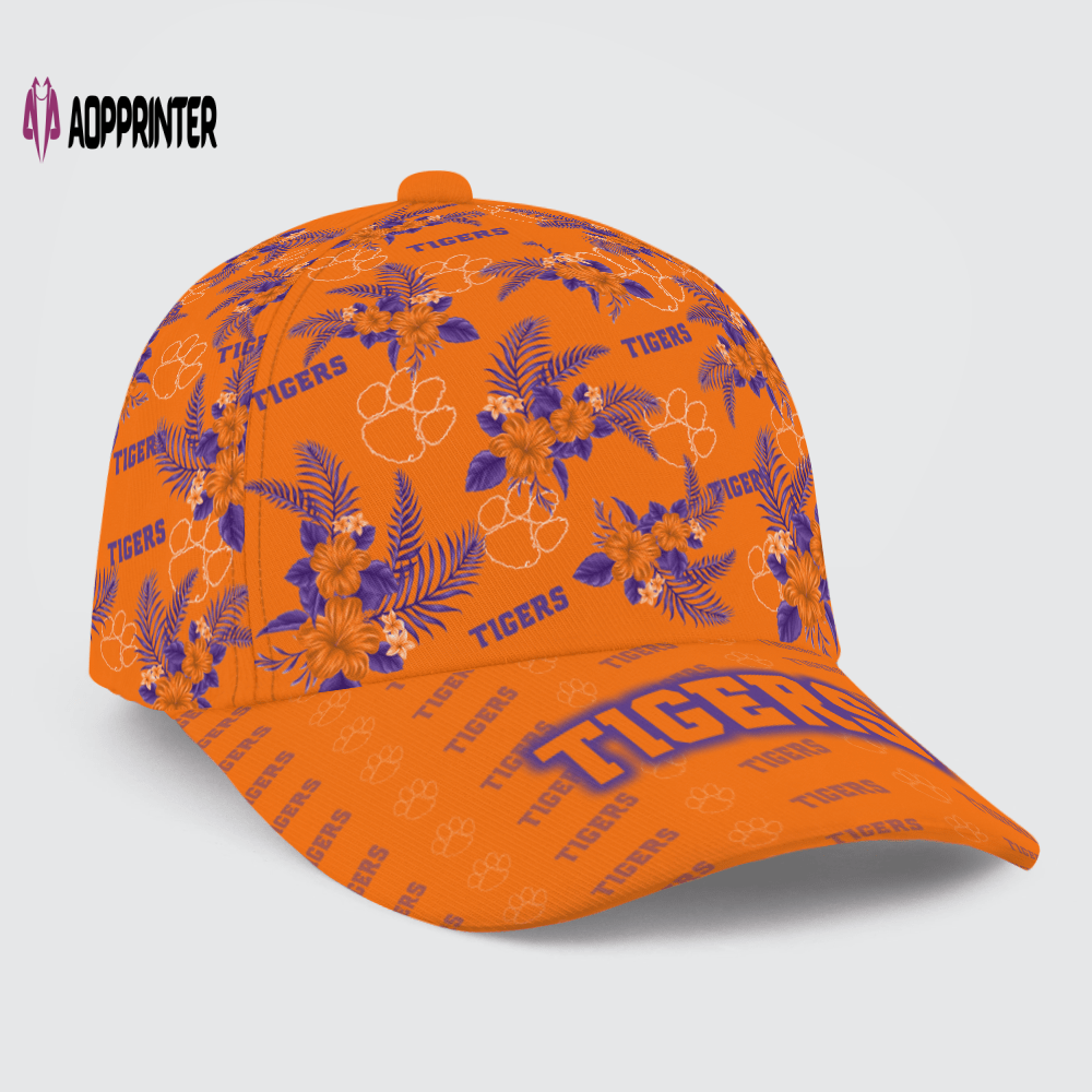 Clemson Tigers Floral Hawaiian Adjustable Baseball Classic Baseball Classic Cap Men Hat Men Hat Clemson Tigers Floral Hawaiian Adjustable Baseball Classic Baseball Classic Cap Men Hat Men Hat