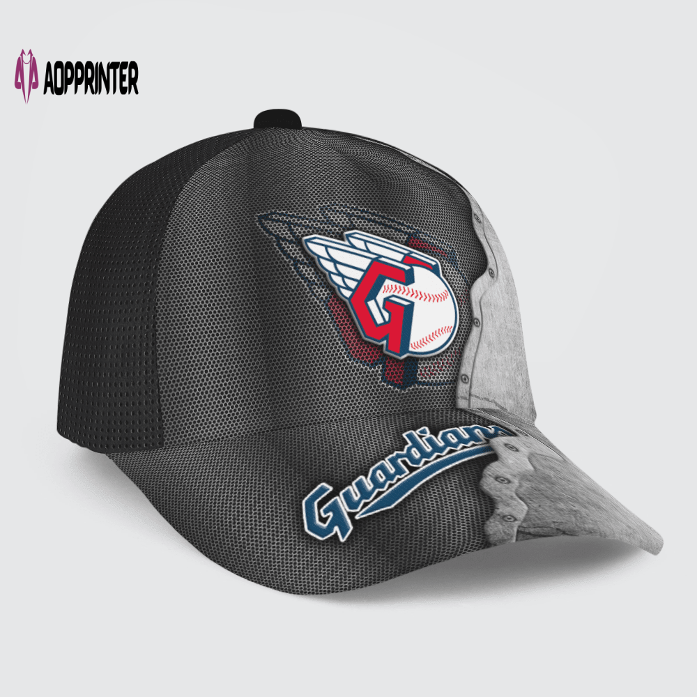 Cleveland Guardians Specialized Metal Texture Baseball Baseball Classic Cap Men Hat Cleveland Guardians Specialized Metal Texture Baseball Baseball Classic Cap Men Hat