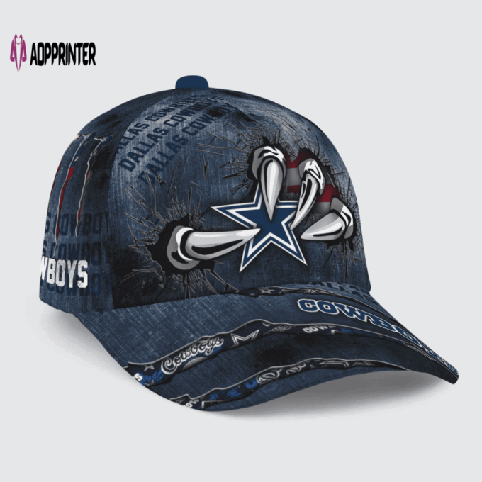 Dallas Cowboys Flag 3D Dragon Classic Baseball Classic Cap Men Hat