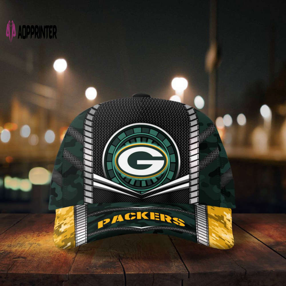 Green Bay Packers Digital Camo Print Baseball Classic Cap Men Hat Green Bay Packers Digital Camo Print Baseball Classic Cap Men Hat
