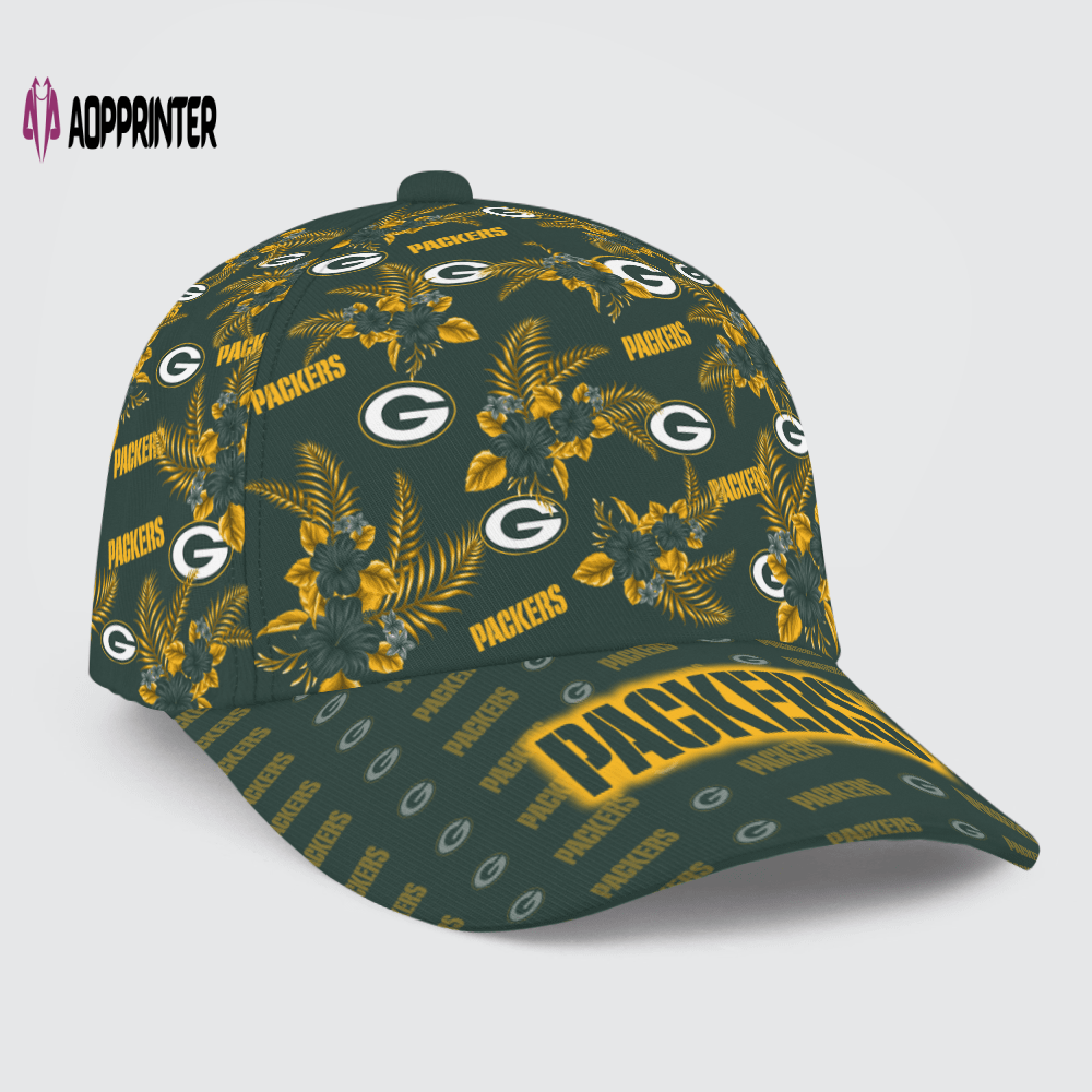 Green Bay Packers Floral Hawaiian Adjustable Baseball Classic Baseball Classic Cap Men Hat Men Hat Green Bay Packers Floral Hawaiian Adjustable Baseball Classic Baseball Classic Cap Men Hat Men Hat