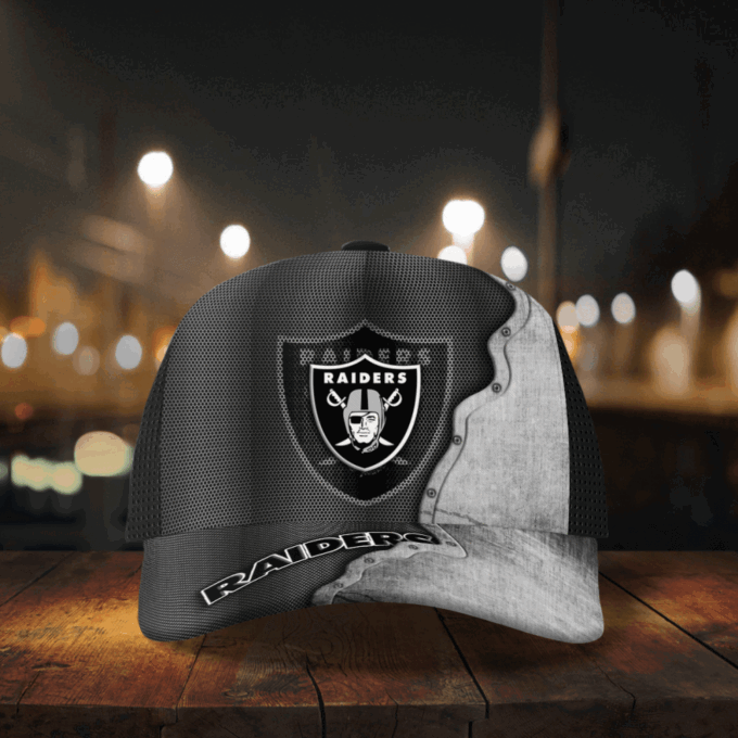 Las Vegas Raiders Specialized Metal Texture Baseball Baseball Classic Baseball Classic Cap Men Hat Men Hat