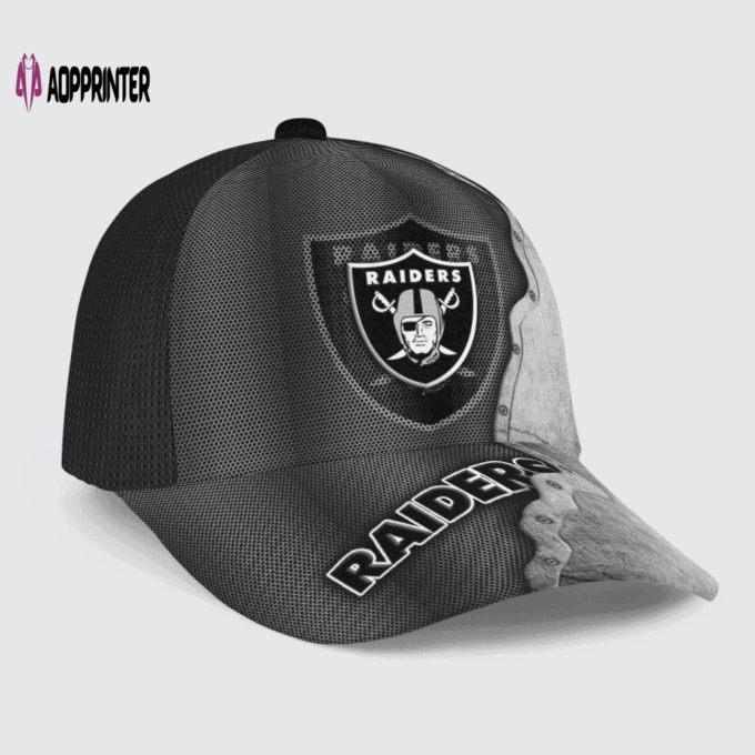 Las Vegas Raiders Specialized Metal Texture Baseball Baseball Classic Baseball Classic Cap Men Hat Men Hat