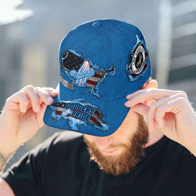Los Angeles Dodgers American Flag Classic Baseball Classic Cap Men Hat