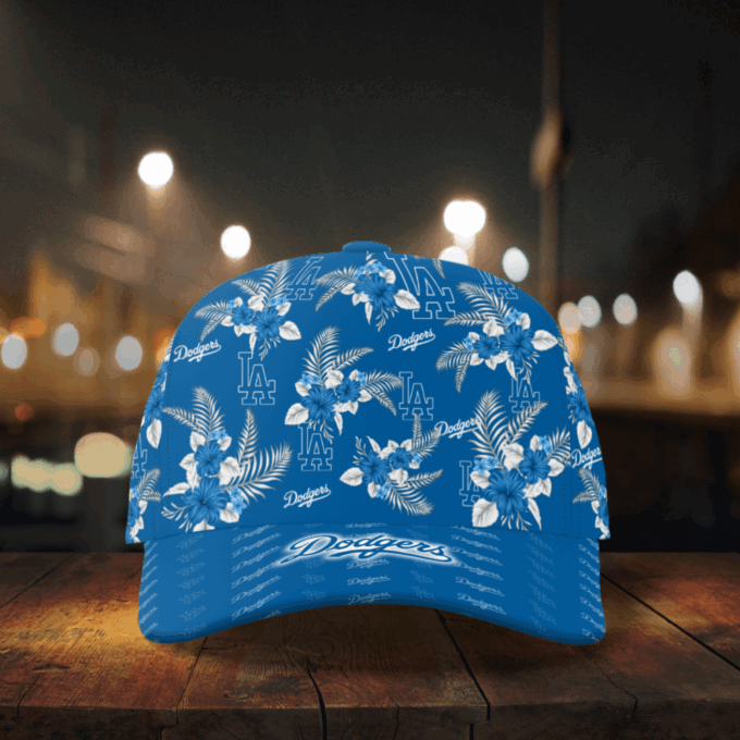 Los Angeles Dodgers Floral Hawaiian Adjustable Baseball Classic Cap Men Hat
