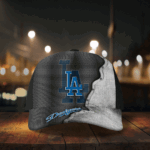 Los Angeles Dodgers Specialized Metal Texture Baseball Baseball Classic Baseball Classic Cap Men Hat Men Hat
