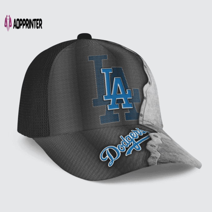 Los Angeles Dodgers Specialized Metal Texture Baseball Baseball Classic Baseball Classic Cap Men Hat Men Hat